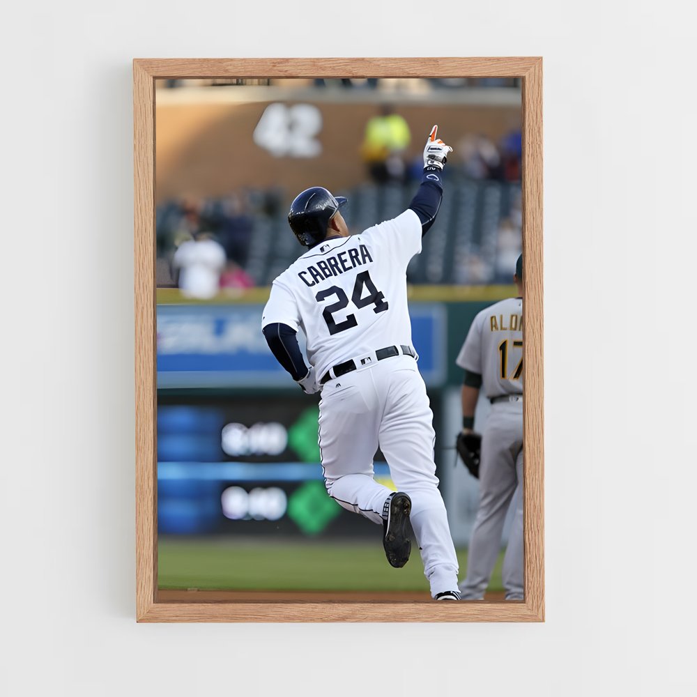 Poster Miguel Cabrera – affiche Baseball (vue 4)